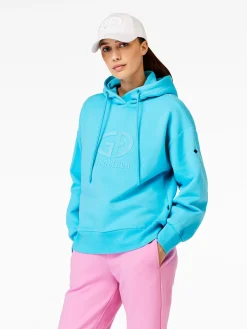 Matching Sets|Sweaters & Hoodies-Goldbergh HARVARD Hoodie atlantic blue