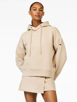 Matching Sets|Sweaters & Hoodies-Goldbergh HARVARD Hoodie white sand