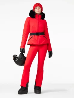 Ski Jassen-Goldbergh Hida Faux Border Ski Jacket Flame