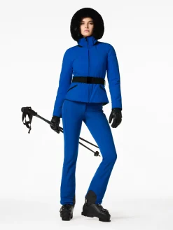 Ski Jassen-Goldbergh Hida Faux Border Ski Jacket Dazzling blue