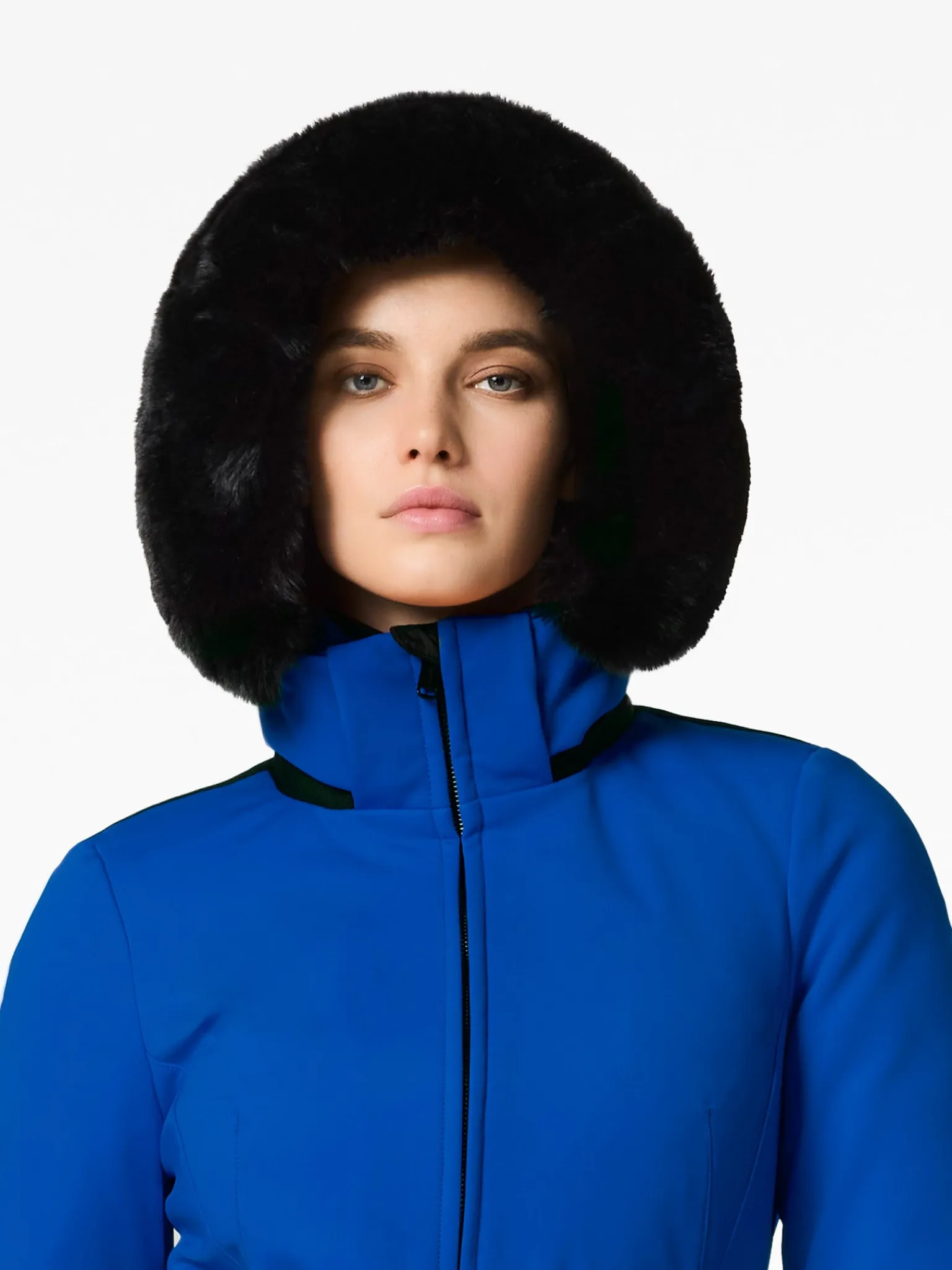 Ski Jassen-Goldbergh Hida Faux Border Ski Jacket Dazzling blue