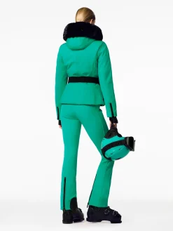 Ski Jassen-Goldbergh Hida Faux Border Ski Jacket Ice green