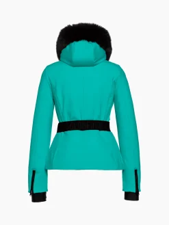 Ski Jassen-Goldbergh Hida Faux Border Ski Jacket Ice green