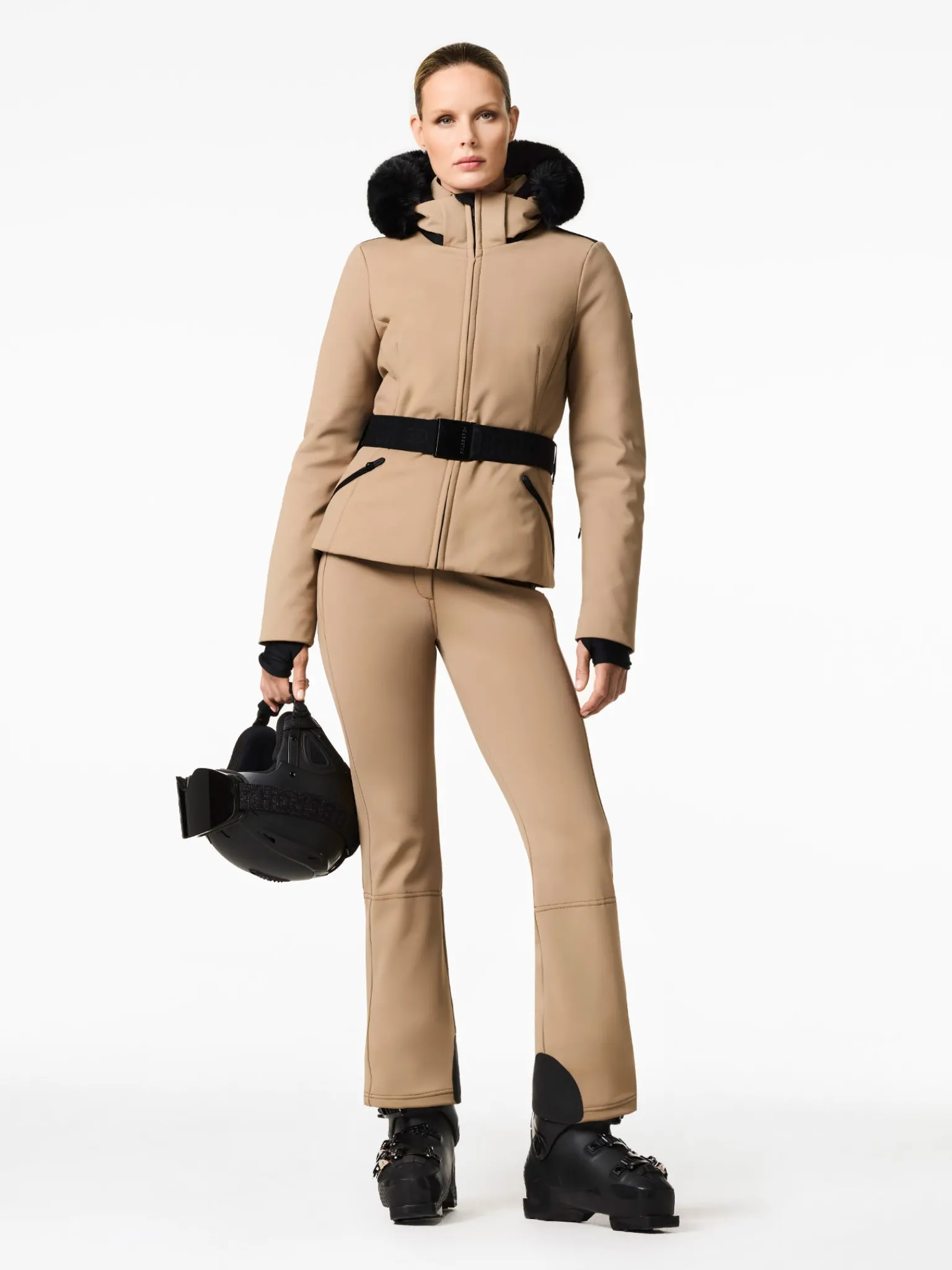 Ski Jassen-Goldbergh Hida Faux Border Ski Jacket Marmottes