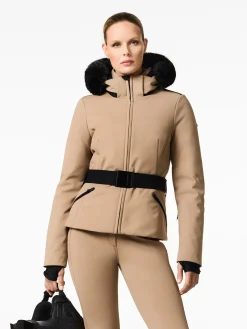 Ski Jassen-Goldbergh Hida Faux Border Ski Jacket Marmottes