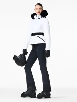 Ski Jassen-Goldbergh Hida Faux Border Ski Jacket White