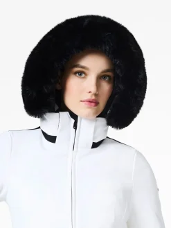 Ski Jassen-Goldbergh Hida Faux Border Ski Jacket White