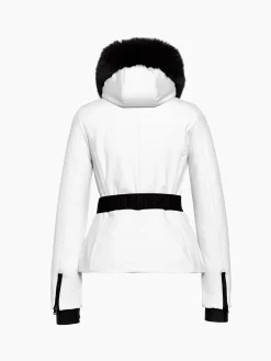 Ski Jassen-Goldbergh Hida Faux Border Ski Jacket White