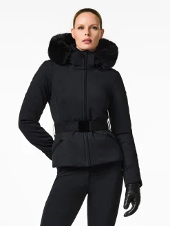 Ski Jassen-Goldbergh Hida Faux Border Ski Jacket Black