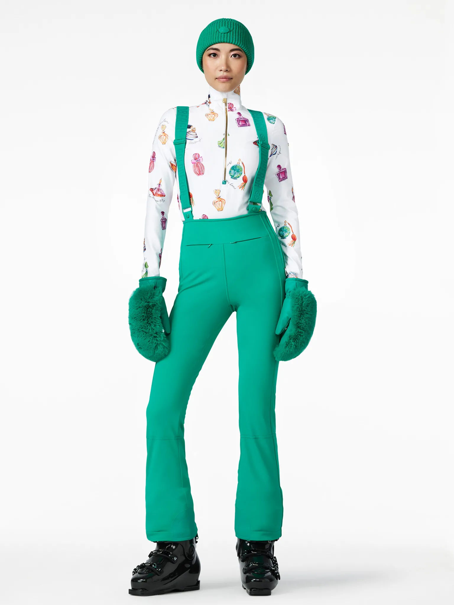 Ski Broeken-Goldbergh HIGH END Ski Pants ice green