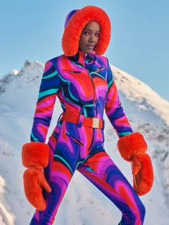 Accessories|Handschoenen-Goldbergh HILL Mittens orange