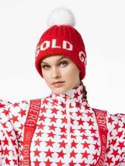 Accessories|Hats & Beanies-Goldbergh HODD Beanie flame