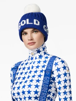 Accessories|Hats & Beanies-Goldbergh HODD Beanie dazzling blue