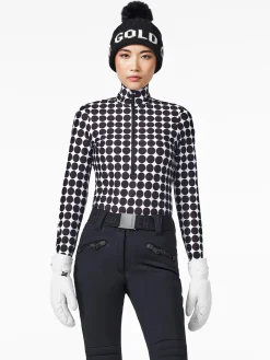 Longsleeves & T-Shirts|Pully'S-Goldbergh IMPRESS Ski Pully black retro dot