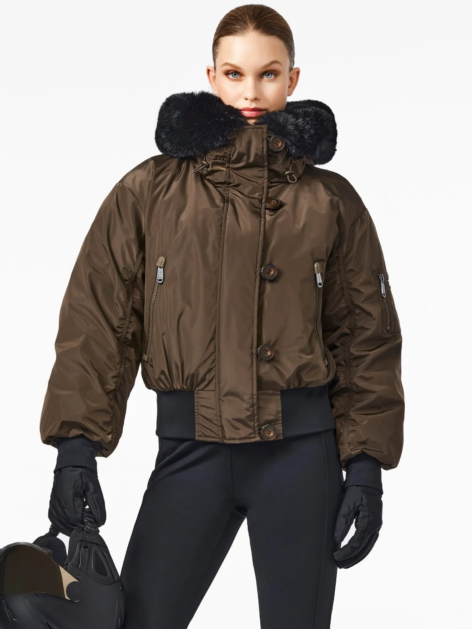 Ski Jassen-Goldbergh JEANNE Ski Jacket army