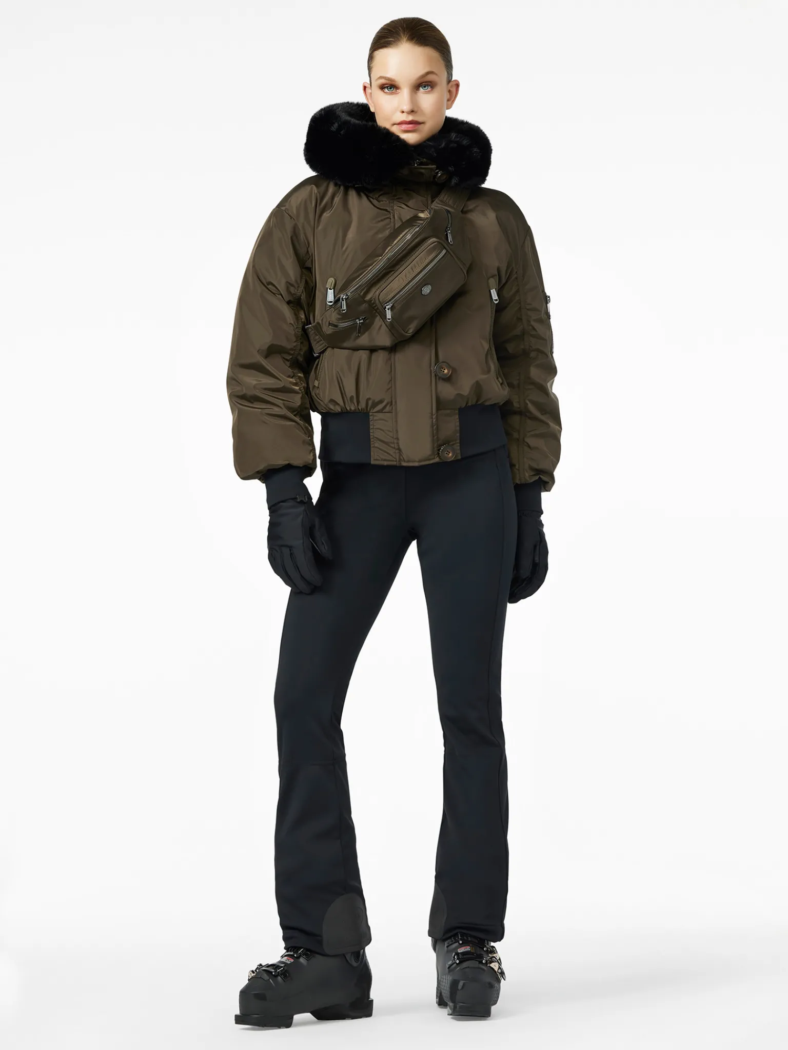 Ski Jassen-Goldbergh JEANNE Ski Jacket army