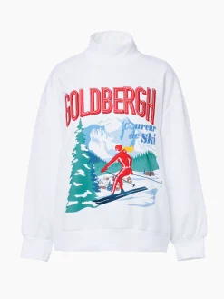 Chalet Wear|Sweaters & Hoodies-Goldbergh LA MONTAGNE Crew Neck Sweater white