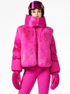 Ski Jassen-Goldbergh LA REINE Ski Jacket passion pink