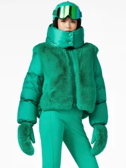 Ski Jassen-Goldbergh LA REINE Ski Jacket ice green
