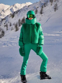 Ski Jassen-Goldbergh LA REINE Ski Jacket ice green