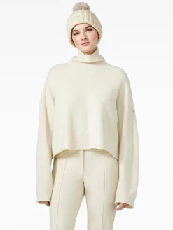 Chalet Wear|Sweaters & Hoodies-Goldbergh LOURDES Long Sleeve Knit Sweater champagne