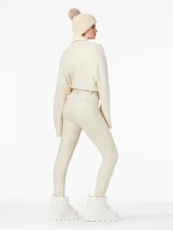 Chalet Wear|Sweaters & Hoodies-Goldbergh LOURDES Long Sleeve Knit Sweater champagne