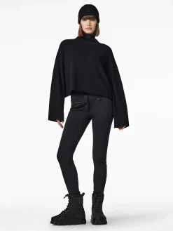 Chalet Wear|Sweaters & Hoodies-Goldbergh LOURDES Long Sleeve Knit Sweater black