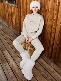 Chalet Wear-Goldbergh MA MOITIÉ Sweatpant lurex melange