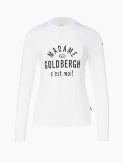 Longsleeves And T-Shirts|Longsleeves & T-Shirts-Goldbergh MADAME Long Sleeve Tee white