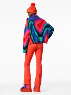 Chalet Wear|Sweaters & Hoodies-Goldbergh MARBRE Long Sleeve Knit Sweater absinthe rainbow