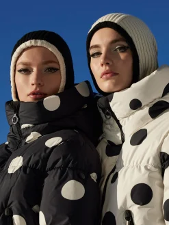 Accessories|Hats & Beanies-Goldbergh MARGOT Balaclava black/cream