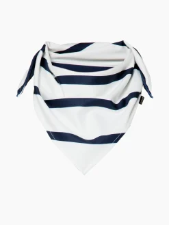 Accessories-Goldbergh MARINE Scarf breton stripe cream/blue