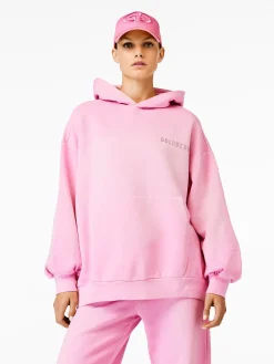 Sweaters & Hoodies-Goldbergh MARLEY Hoodie miami pink