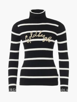 Longsleeves And T-Shirts|Sweaters & Hoodies-Goldbergh MIMI Long Sleeve Knit Sweater breton stripe blue/cream