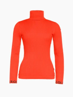 Chalet Wear|Longsleeves And T-Shirts-Goldbergh MIRA Long Sleeve Knit Sweater orange