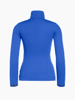 Chalet Wear|Longsleeves And T-Shirts-Goldbergh MIRA Long Sleeve Knit Sweater dazzling blue