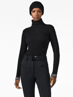 Chalet Wear|Longsleeves And T-Shirts-Goldbergh MIRA Long Sleeve Knit Sweater black
