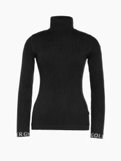 Chalet Wear|Longsleeves And T-Shirts-Goldbergh MIRA Long Sleeve Knit Sweater black