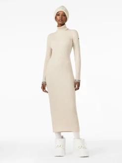 Chalet Wear-Goldbergh MIREILLE Long Sleeve Knit Dress champagne