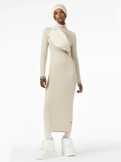Chalet Wear-Goldbergh MIREILLE Long Sleeve Knit Dress champagne