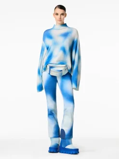 Chalet Wear|Sweaters & Hoodies-Goldbergh MOUNA Long Sleeve Knit Sweater denim print