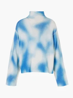 Chalet Wear|Sweaters & Hoodies-Goldbergh MOUNA Long Sleeve Knit Sweater denim print