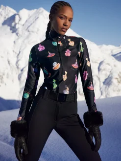 Longsleeves & T-Shirts|Pully'S-Goldbergh MUSK Ski Pully perfume black