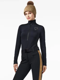 Longsleeves & T-Shirts-Goldbergh Ora black