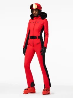 Ski Pakken-Goldbergh PARRY FAUX BORDER Ski Suit flame