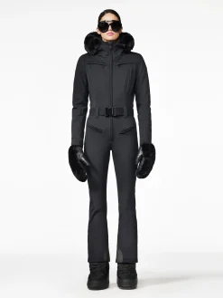 Ski Pakken-Goldbergh PARRY FAUX BORDER Ski Suit black