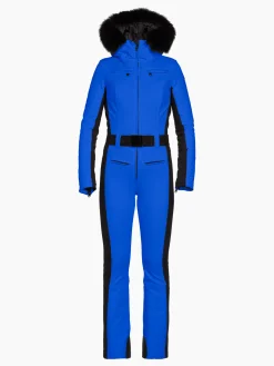 Ski Pakken-Goldbergh PARRY LONG FAUX BORDER Ski Suit dazzling blue