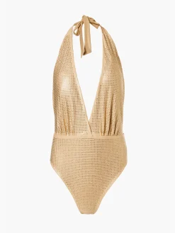 Swimwear-Goldbergh POSIE Bathing Suit gold