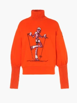 Chalet Wear|Sweaters & Hoodies-Goldbergh PRET À PORTER Turtle Neck Sweater orange