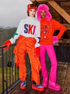 Chalet Wear|Sweaters & Hoodies-Goldbergh PRET À PORTER Turtle Neck Sweater orange